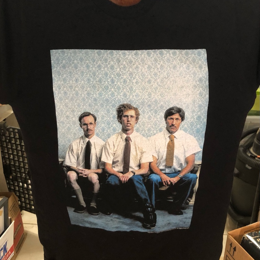 Dynamite Black Tee with Retro Graphic